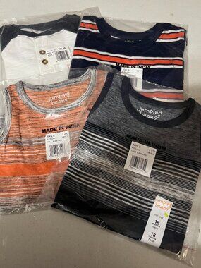 Boys Lot of Jumping Beans 18M | Short Sleeve + Tank | NWT